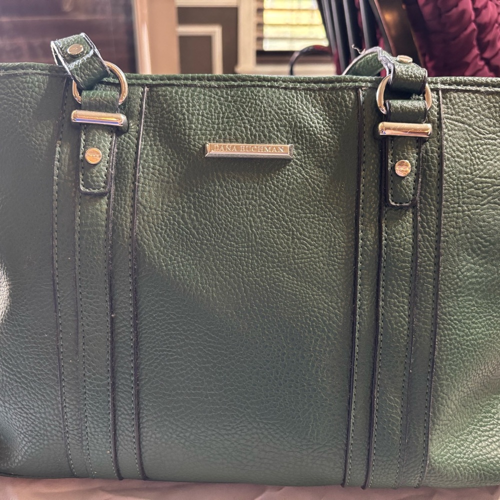 Dana Buchman Green Tote Bag